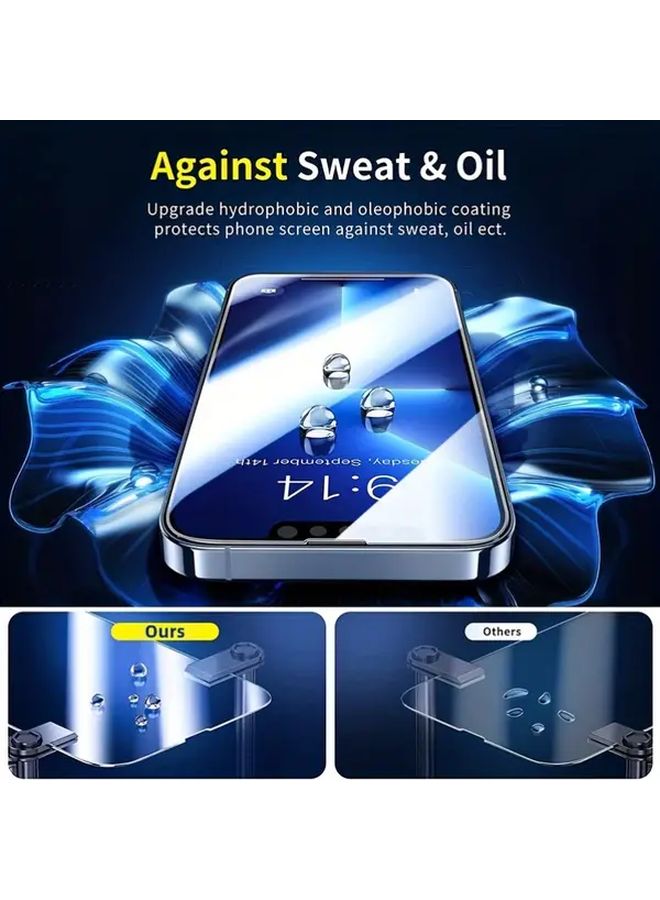 Tempered Glass Screen Protector For iPhone 13 Scratch Resistant 9H Hardness Full Coverage - Image 2